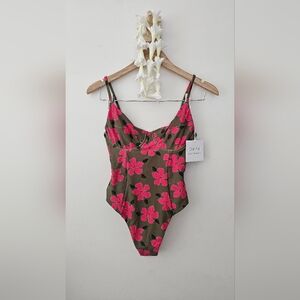 Lokai Kids One Piece - Pink Floral on Brown